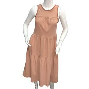 Everlane Womens Size S Brown Tiered Summer Sun Dress Lightweight Flowy